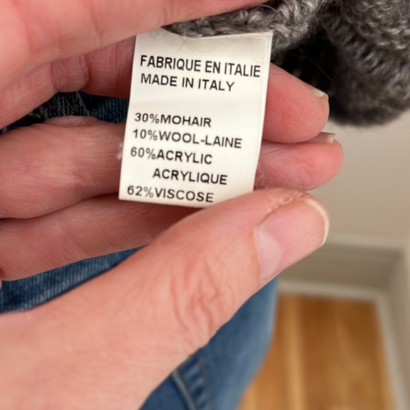 [38-S] La Fée Maraboutée Mohair Blend Top Made in Italy - Picture 5 of 9